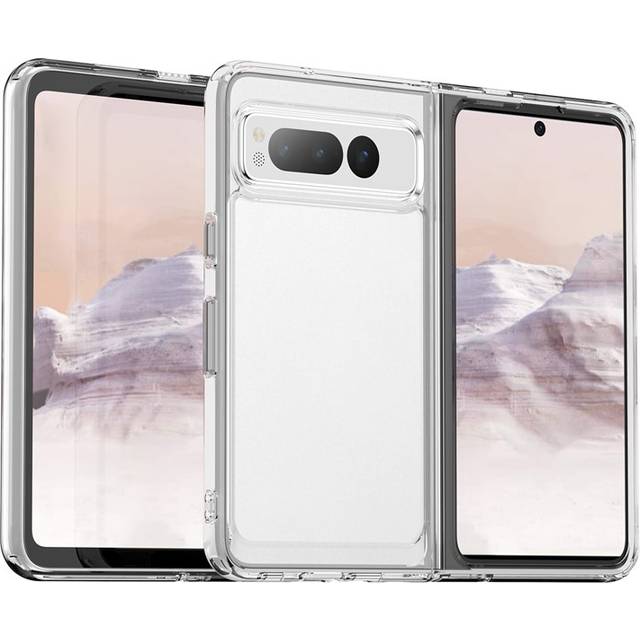 Google Pixel Fold Mobilskal Anti-Scratch TPU + Acrylic - Transparent