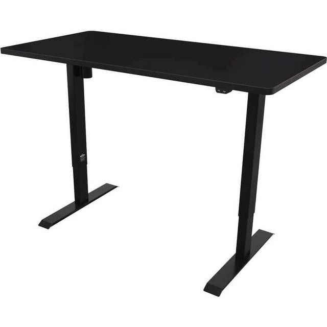 Black Electric Height Adjustable Standing Desk, Quiet, Home Office, 1400x700mm - DH38
