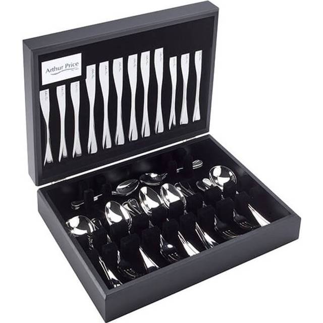 Arthur Price Signature Cascade 58 Piece 8 Person Canteen Set FREE Extra 8 Tea Spoons