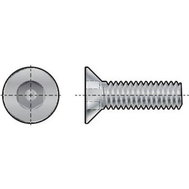 Qualfast M6X50 A2 St/St Pin Hex Countersunk M/C Screw- you get 100