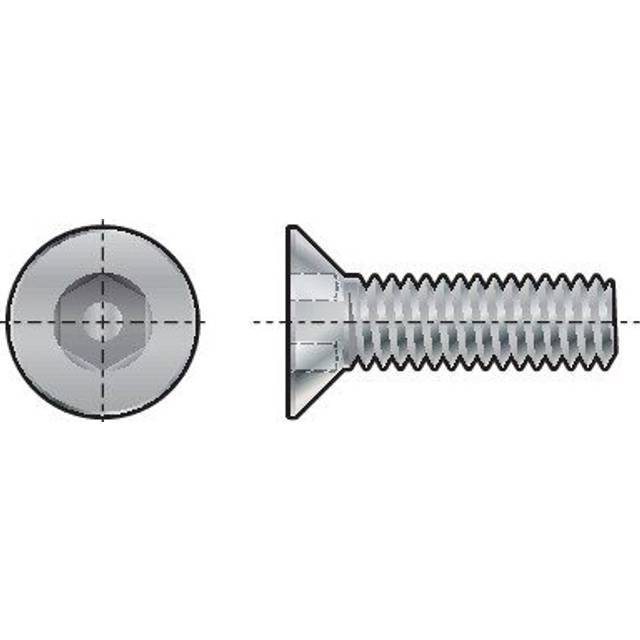 Qualfast M4X10 A2 St/St Pin Hex Countersunk M/C Screw- you get 25