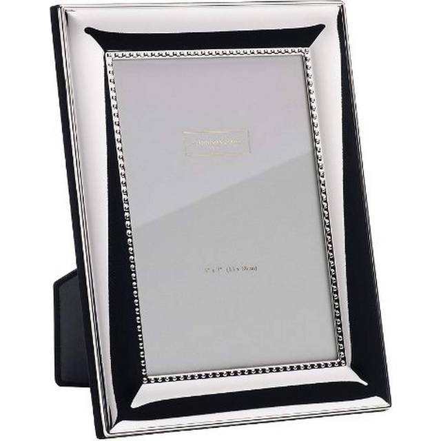 Beaded Silver Plated Photo Frame