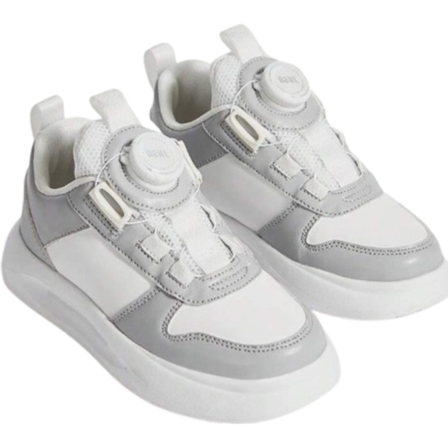 Trendigt mode Casual Boys Bekväma lättviktiga High Top Sneakers - Grå (EUR34,EUR35,EUR36,EUR37,EUR27,EUR28,EUR29,EUR30,EUR31,EUR32,EUR33)