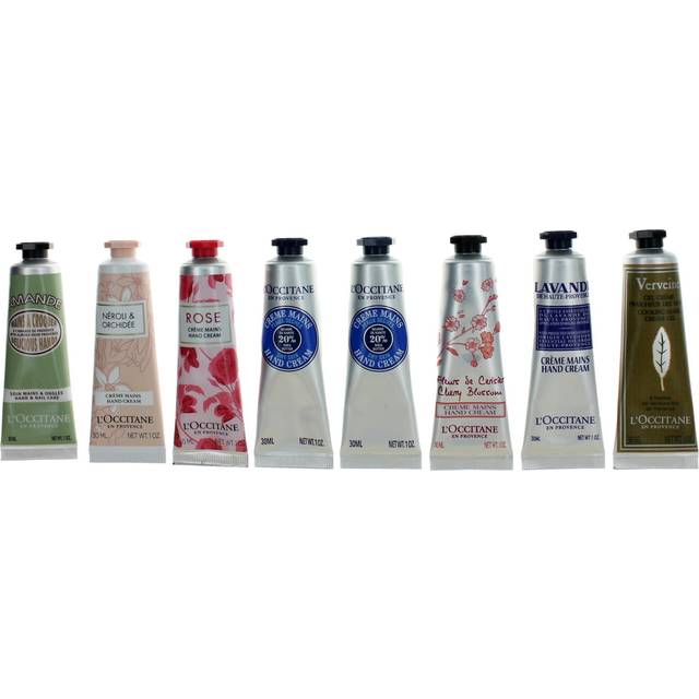 L'Occitane Fantastic 8 Hand Set 240 ml Verbena 30ml/Shea 30ml/Rose 30ml/Cherry Blossom 30ml/Lavender 30ml/Neroli 30ml/Almond 30ml/Shea 30ml