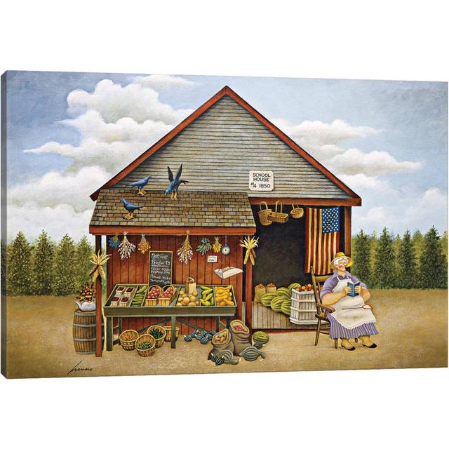 Local Market by Lowell Herrero - Wrapped Canvas Graphic Art (20.32cm H x 30.48cm W x 1.91cm D)