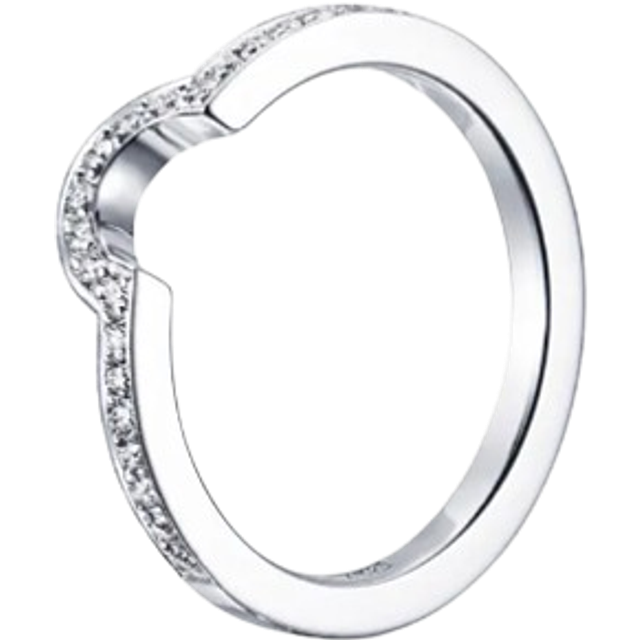 Efva Attling You & Me Threesome Ring 17.50 MM - HYRA RING: SILVER