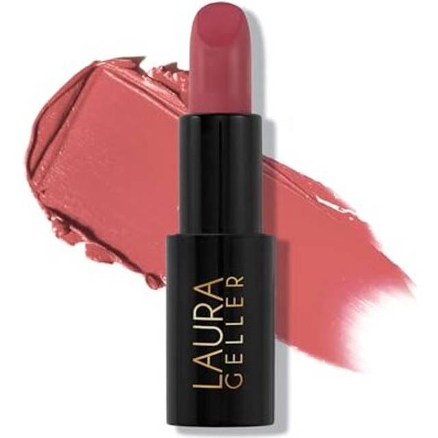 LAURA GELLER NEW YORK Modern Classic Matte Lipstick (Real Rosy) - Long Lasting Lipstick for Ultra-Rich Colour and Long-Lasting Hydration - Matte