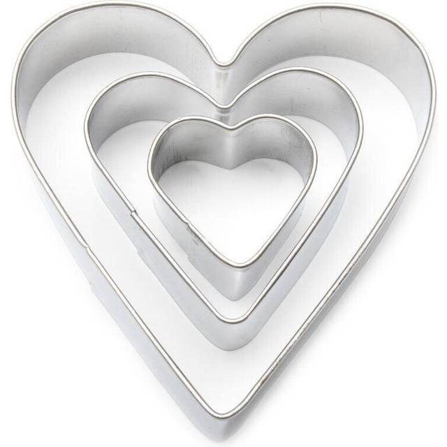 Love Hearts Fondant Cutter Set - 3 Sizes - 3 Packs (9 Pcs)