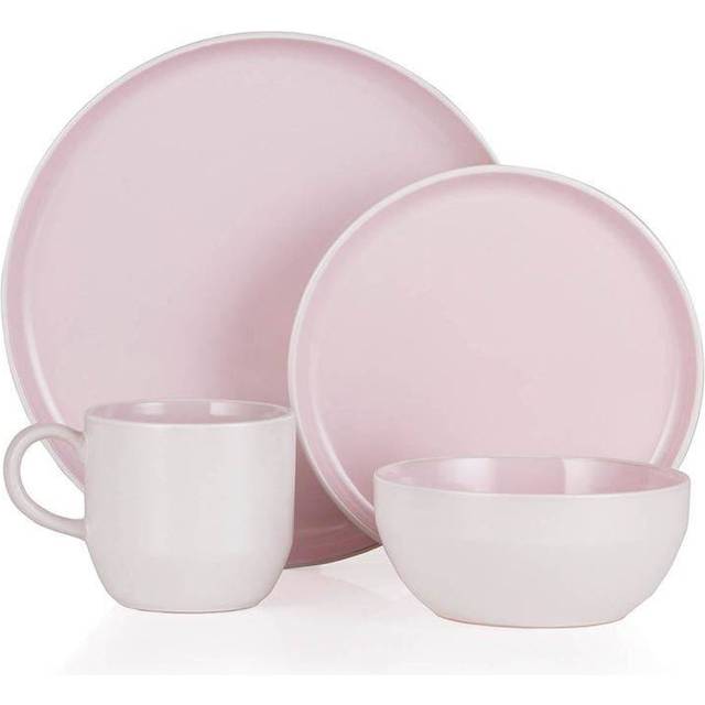 Tower Barbary & Oak Pink Oslo 16 Piece Dinnerware Set