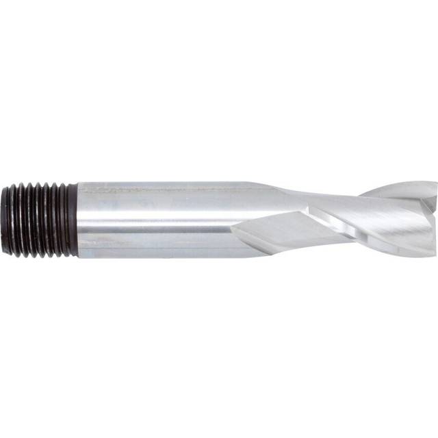 "3/32"" HSS 2 Flute Threaded Shank Short Series Slot Drill"