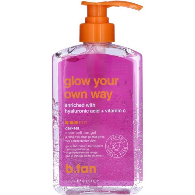 b.tan Glow Your Own Way Clear Self Tan Gel Darkest 473ml