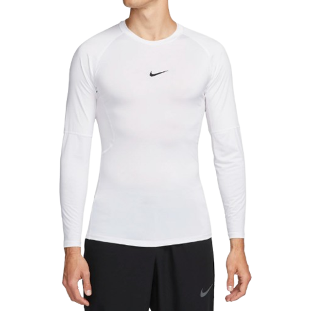 Nike Dri-Fit Pro Tight Fitness Long Sleeve Men white