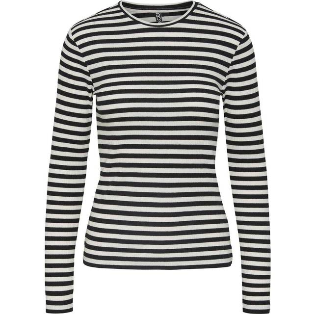 Pieces dame top PCRUKA - Cloud Dancer Black