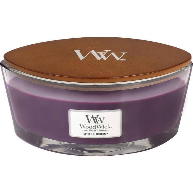 Woodwick Spiced Blackberry doftljus trä wick (hearthwick) 453,6 g