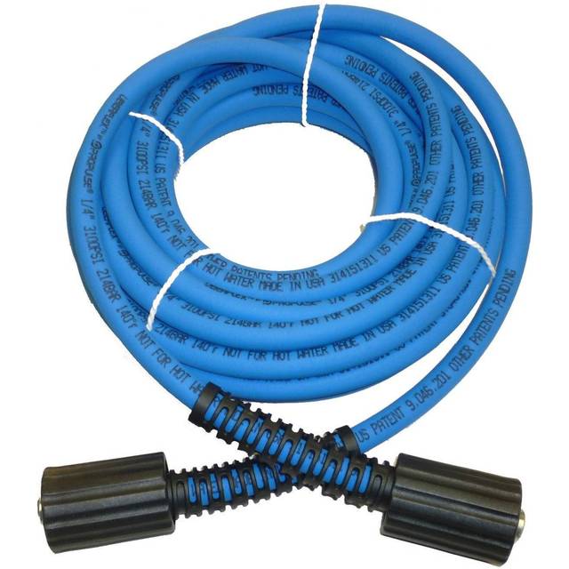 "UBERFLEX Kink Resistant Pressure Washer Hose 1/4"" x 25' 3,100 PSI with (2) 22MM"