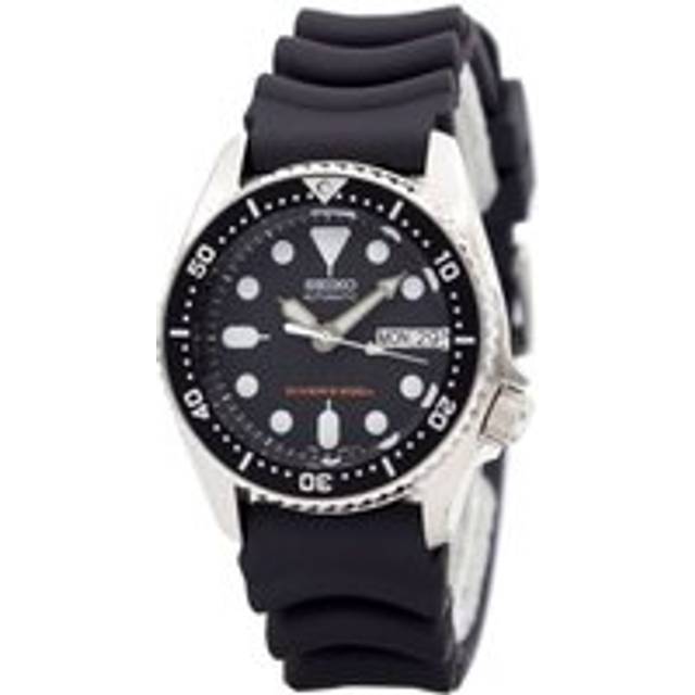 Seiko Diver's Automatic Black Dial Black Rubber Strap Men's Watch SKX013K1