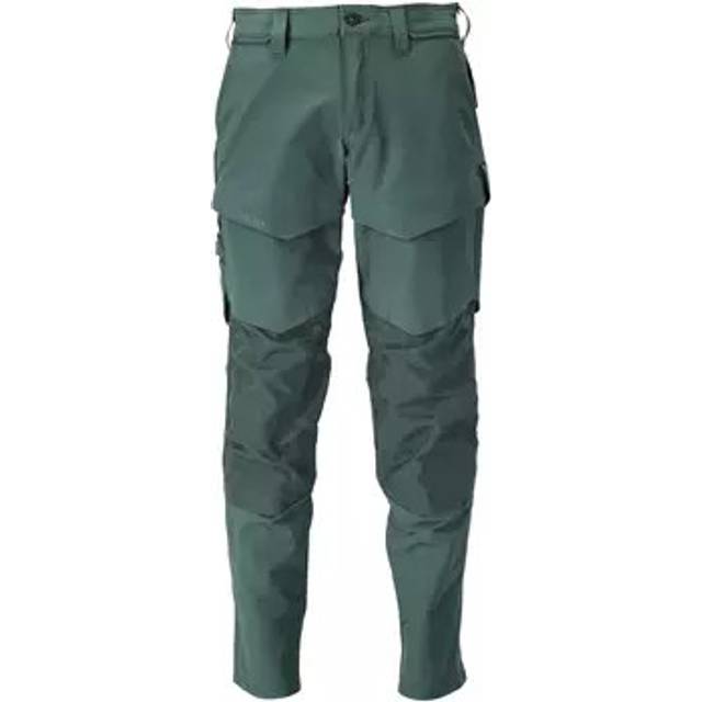Mascot Customized Trousers with Kneepad Pockets, Forest Green, L32W46.5