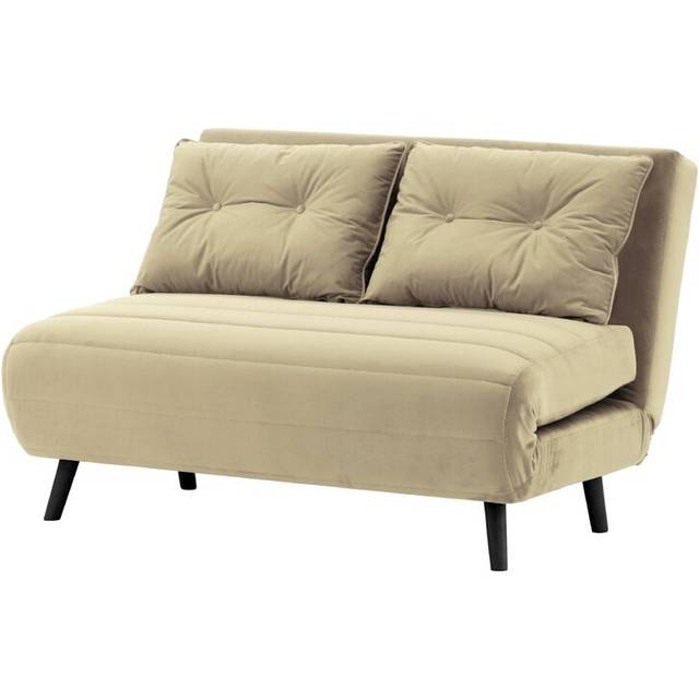 Kian 2 Seater Fold Out Sofa Bed - Beige (78cm H X 120cm W X 90cm D)