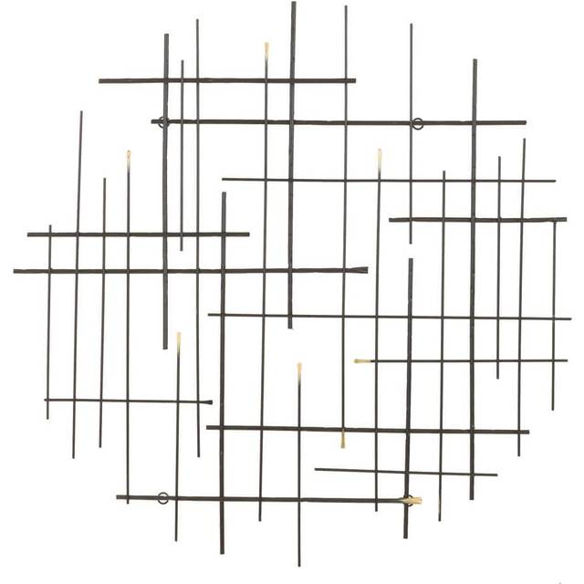 Aspire Home Accents 7272 Arwen Modern Metal Wall Decor, Black