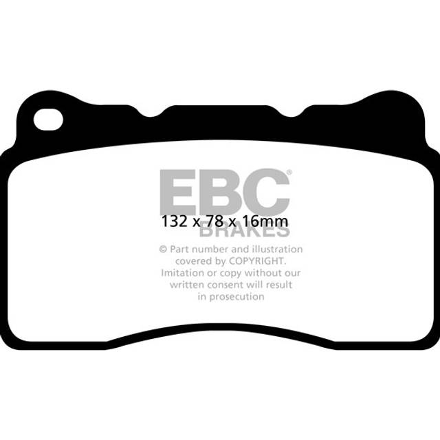 EBC Brakes Redstuff Performance Brake Pads - Front Pad Set - Brembo Calipers