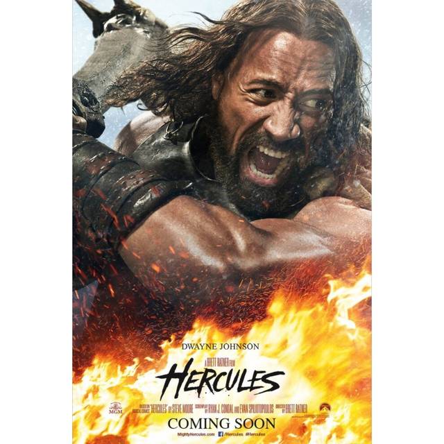 Hercules Original Movie Poster - Fire And Flames Style Double Sided Advance