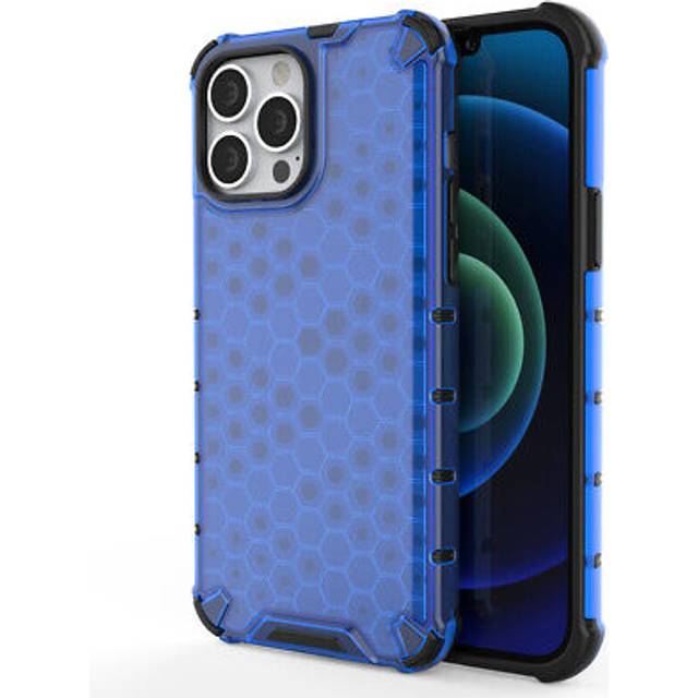 Honeycomb Armor TPU Bumper iPhone 13 Pro Max - BlÃ¥