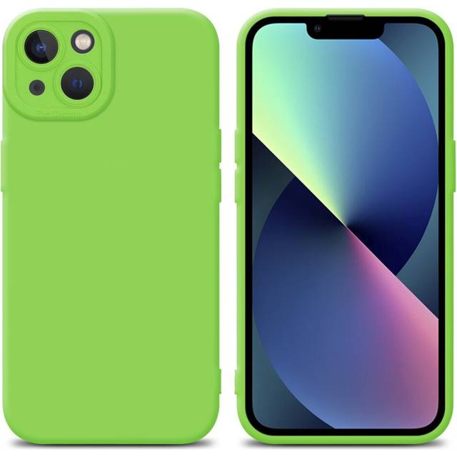 (FLUID GREEN) Cadorabo Case for Apple iPhone 14 PLUS Protective Cover made of flexible TPU Etui silicone
