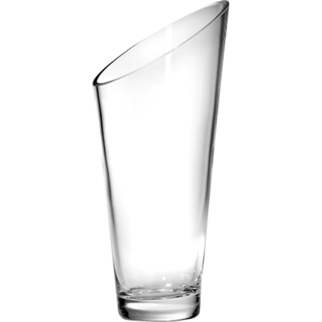 Majestic Gifts T-730-8 Classic clear 8.5 in. High Quality Glass Slanted Vase