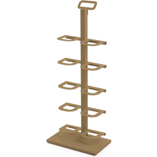 5 Pair Shoe Rack - Brown (5)