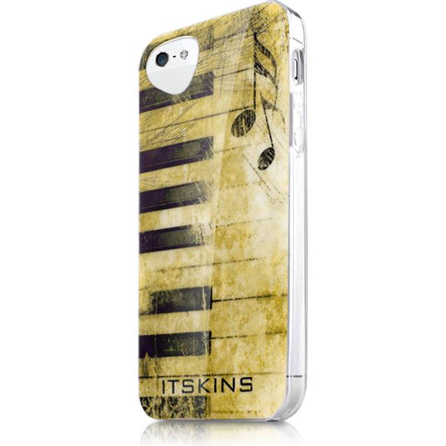 ITSkins Phantom FlexiCase Skal till Apple iPhone 5/5S/SE - Piano + Skärmskydd