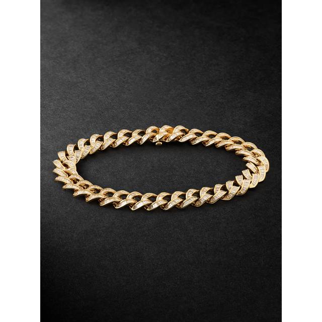 SHAY - 18-Karat Gold Diamond Bracelet - Men - Gold - M