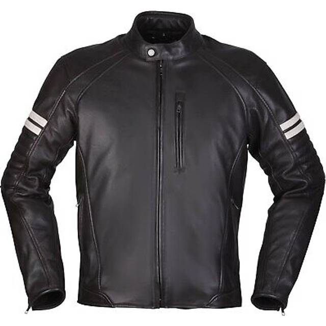 Modeka August 75, leather jacket , color: Black/White , size: L