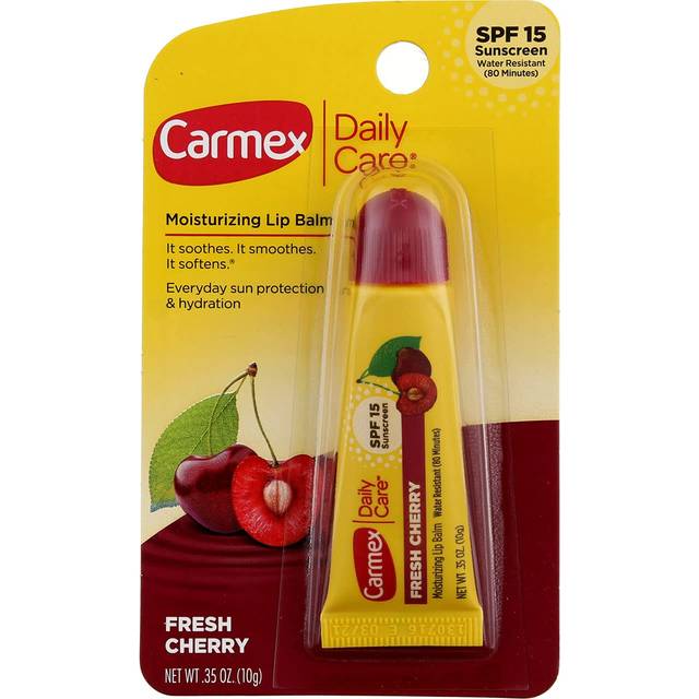 Carmex Cherry Flavor Lip Balm SPF 15 0.15 oz (Stick in Carded box)