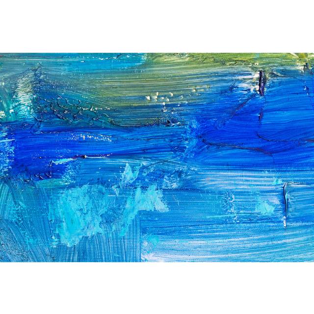Abstract Oil Paint Texture - Wrapped Canvas Art Prints (81cm H x 122cm W x 3.8cm D)