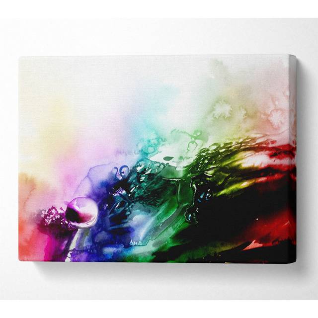 Liquid Diamonds - Print - Multicolour (81cm H x 121.9cm W x 10cm D)