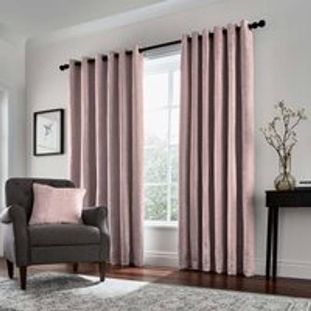 Helena Springfield Roma Lined Curtains 66" x 90", Rose
