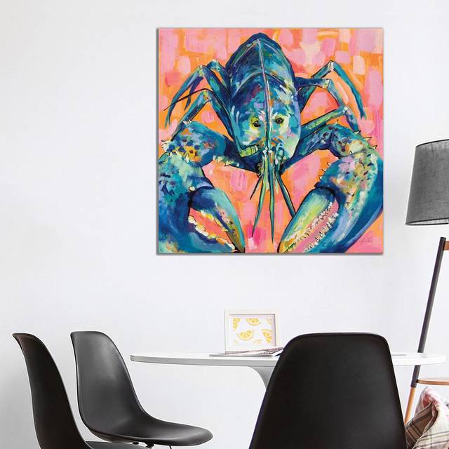 Lilly Lobster I (93.98cm H x 93.98cm W x 3.81cm D)