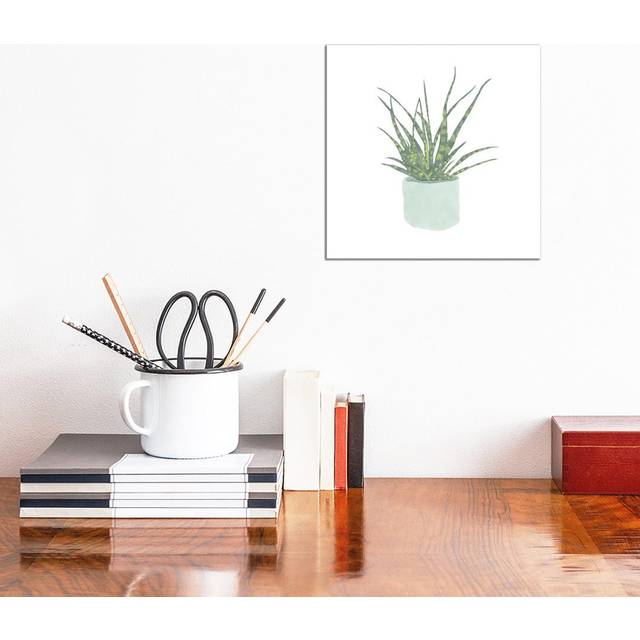 Snake Plant I by Bannarot - Wrapped Canvas Graphic Art (30.48 cm H x 30.48 cm W)