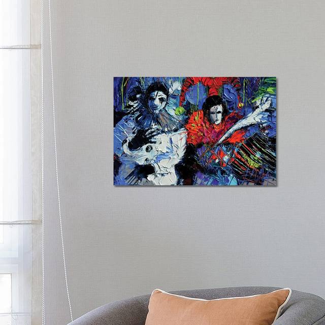 Beyond the Masks by Mona Edulesco - Wrapped Canvas Painting (66.04 cm H x 45.72 cm W x 3.175 cm D)
