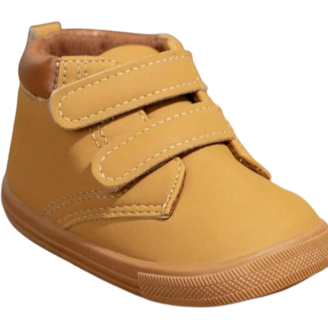 SHEIN 1pair Soft, Comfortable And Fashionable Boys&#39; Hook-And-Loop Ankle Boots For Infants