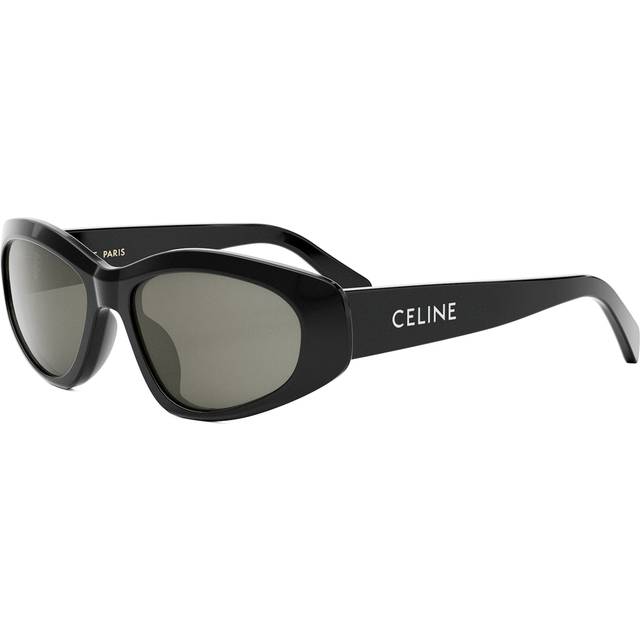 Celine Monochroms Smoke Oval Mens Sunglasses CL40279U 01A 57 - Black (OS)