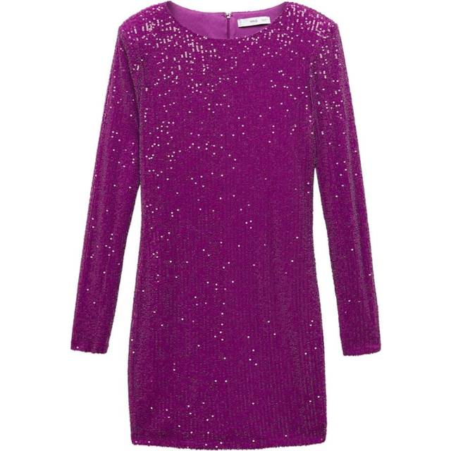 Purple Sequin Mini Dress (XS)