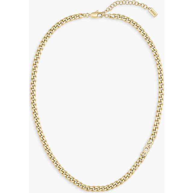 BOSS Ladies Kassy Light Gold IP Necklace, Gold, Women