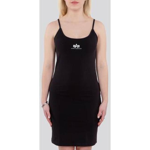 Alpha Industries Basic Small Logo Ladies Dress, black, Size XL for Women