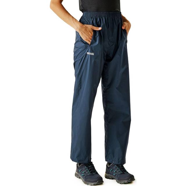 Regatta Womens/Ladies Pack It Lightweight Waterproof Overtrousers L - Waist 34-36' (86-92cm)
