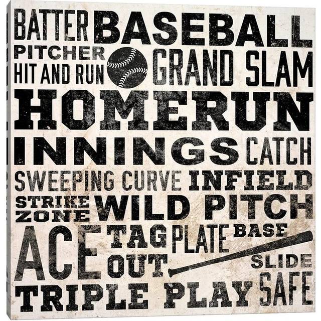 Sports Type IV by SD Graphics Studio - Wrapped Canvas Art Prints (45.72 cm H x 45.72 cm W)