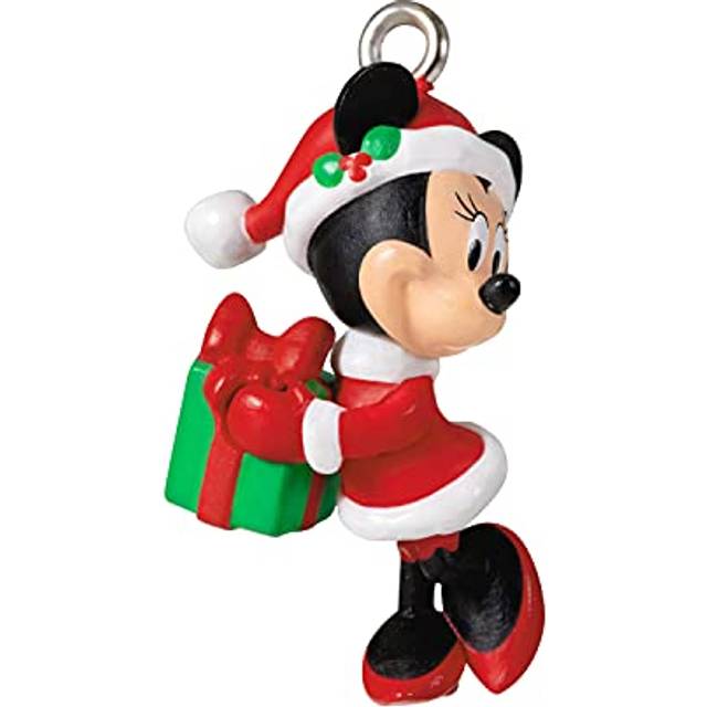 "Hallmark Keepsake 0.8"""""""" Miniature Christmas Ornament 2021  Disney Minnie Mouse Merry Lil' Minnie  Mini"