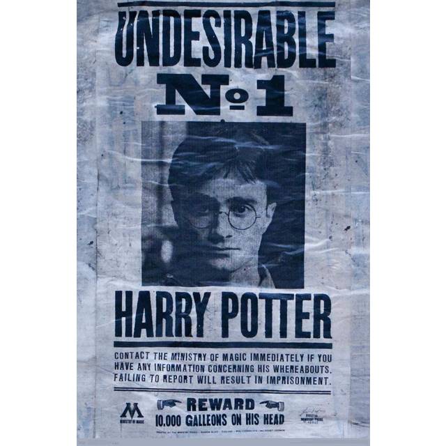 Trends International The Wizarding World: Harry Potter  Undesirable Wall Poster  22.375 x 34  Unframed Version