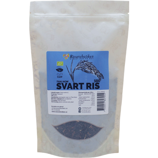 Ris Svart Thai Hom RAW&EKO 500g