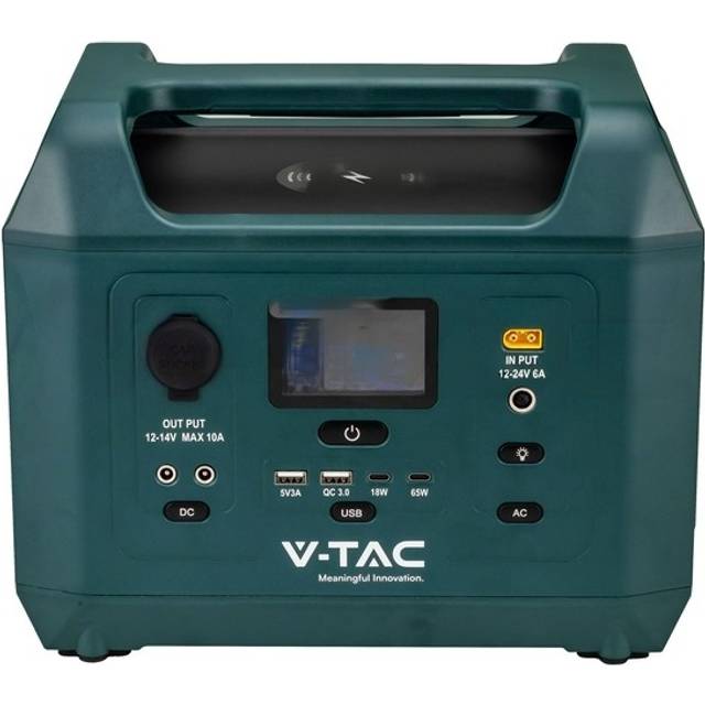 V-TAC 600W Portable Power Station Green
